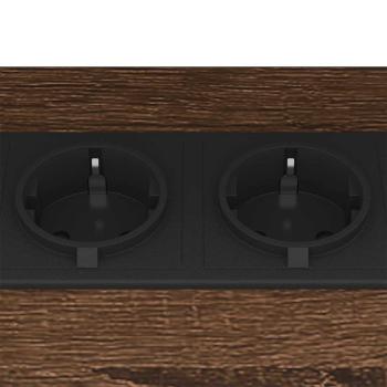 Nachttische 2 pcs Braune Eiche 38 x 30 x 48 cm Holzwerkstoff