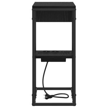 Nachttisch Schwarz Eiche 41,5 x 26 x 60,5 cm Holzwerkstoff