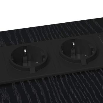 Nachttisch Schwarz Eiche 41,5 x 26 x 60,5 cm Holzwerkstoff