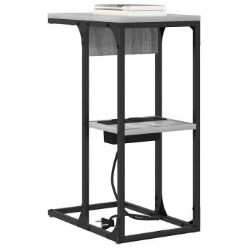 Nachttisch Grau sonoma 41,5 x 26 x 60,5 cm Holzwerkstoff