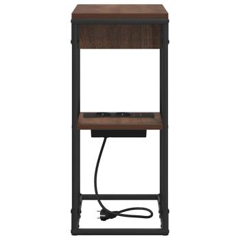 Nachttisch Braun Eichen-Optik 41,5 x 26 x 60,5 cm Holzwerkstoff