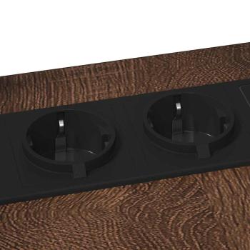 Nachttisch Braun Eichen-Optik 41,5 x 26 x 60,5 cm Holzwerkstoff