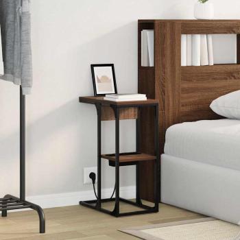 Nachttisch Braun Eiche 41,5 x 26 x 60,5 cm Holzwerkstoff