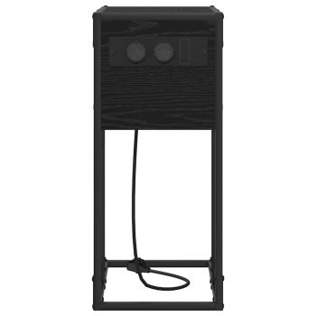 Nachttisch Schwarze Eiche 41,5 x 26 x 60,5 cm Holzwerkstoff