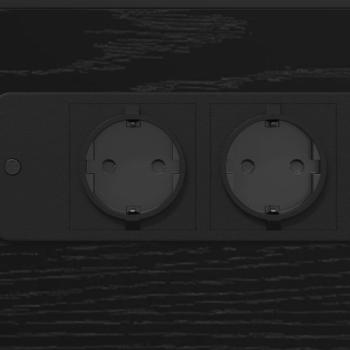 Nachttisch Schwarze Eiche 41,5 x 26 x 60,5 cm Holzwerkstoff