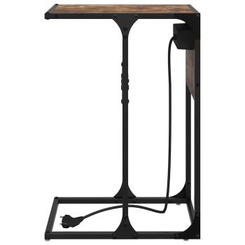 Nachttisch Räuchereiche 41,5 x 26 x 60,5 cm Holzwerkstoff