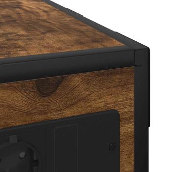 Nachttisch Räuchereiche 41,5 x 26 x 60,5 cm Holzwerkstoff