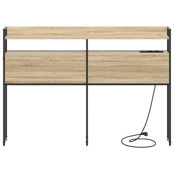 Stauraum-Kopfteil Sonoma Eiche 120 cm Holzwerkstoff