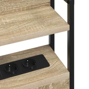 Stauraum-Kopfteil Sonoma Eiche 120 cm Holzwerkstoff