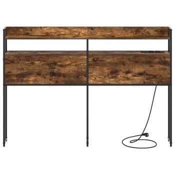 Stauraum-Kopfteil Rauch-Eiche 120 cm Holzwerkstoff