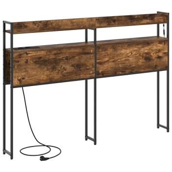 Stauraum-Kopfteil Rauch-Eiche 120 cm Holzwerkstoff
