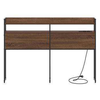 Stauraum-Kopfteil Braun Eiche 120 cm Holzwerkstoff