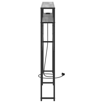 Stauraum-Kopfteil mit Kopfteil mit Speicher Grau sonoma 135 cm Holzwerkstoff