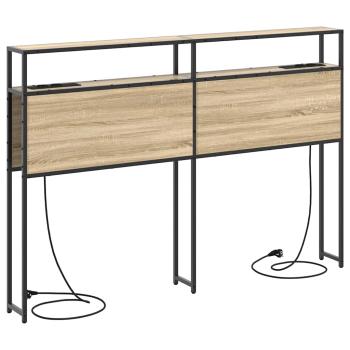 Stauraum-Kopfteil Sonoma Eiche 140 cm Holzwerkstoff