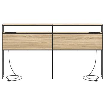 Stauraum-Kopfteil Sonoma Eiche 180 cm Holzwerkstoff