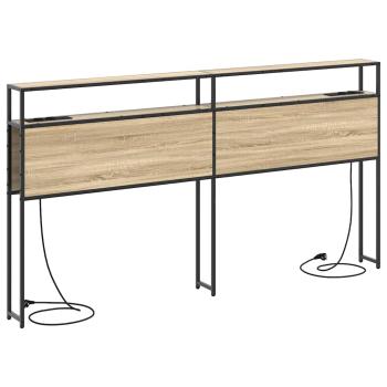 Stauraum-Kopfteil Sonoma Eiche 180 cm Holzwerkstoff