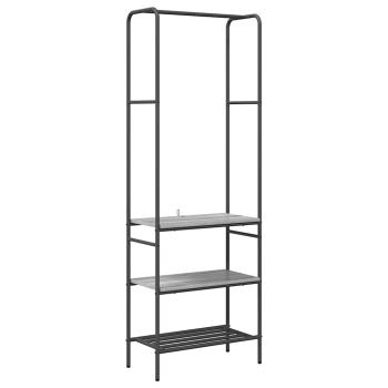 Kleiderständer mit Regalen Grau Sonoma 60 x 30 x 171 cm