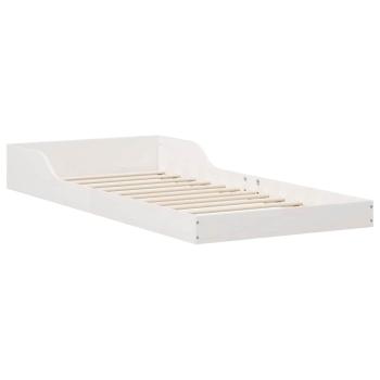 Bettgestell Weiß 90 x 190 cm Massivholz Kiefer