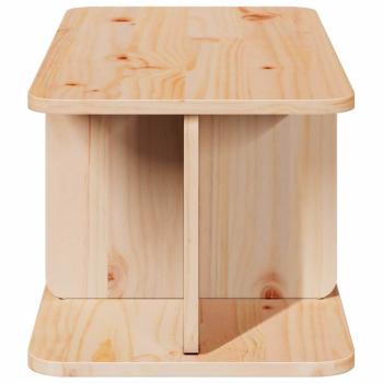 Couchtisch Natürlich 80 x 39,5 x 33,5 cm Massivkiefer