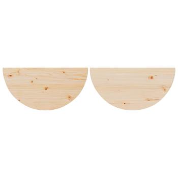 Couchtisch 2 pcs Natürlich 79 x 39.5 x 40 cm Massivkiefer