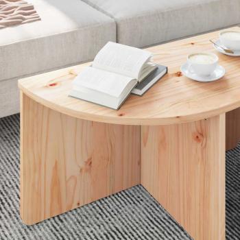 Couchtisch 2 pcs Natürlich 79 x 39.5 x 40 cm Massivkiefer