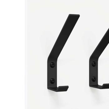 Wandmontierter Kleiderständer Weiß 20 x 1,5 x 100 cm