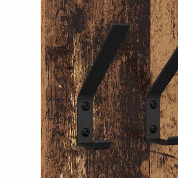 Wandmontierter Kleiderständer Altholz 20 x 1,5 x 100 cm