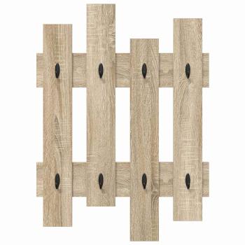 Wandmontierter Kleiderständer Sonoma Eiche 60 x 3 x 82 cm