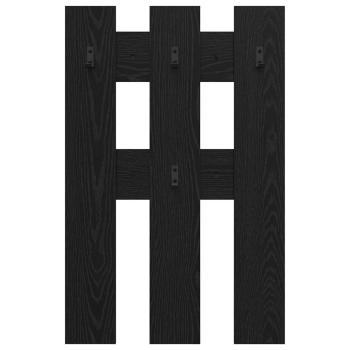 Wandmontierter Kleiderständer Schwarze Eiche 65 x 3 x 100 cm