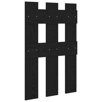 Wandmontierter Kleiderständer Schwarze Eiche 65 x 3 x 100 cm