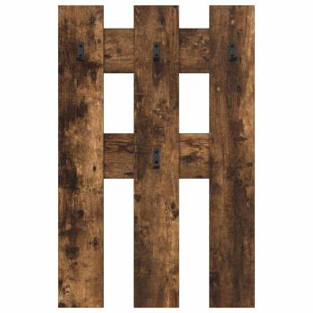 Wandmontierter Kleiderständer Räuchereiche 65 x 3 x 100 cm