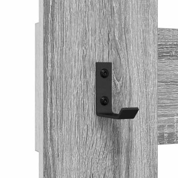 Wandmontierter Kleiderständer Grau Sonoma 65 x 3 x 100 cm