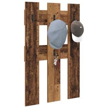 Wandmontierter Kleiderständer Altholz 65 x 3 x 100 cm
