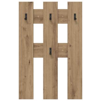 Wandmontierter Kleiderständer mit Speicher Eiche handwerklich