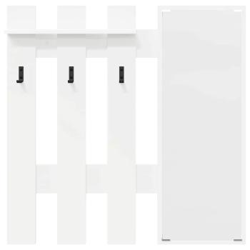 Wandmontierter Kleiderständer Weiß 100 x 10 x 100 cm