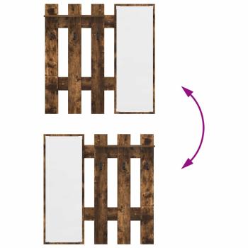 Wandmontierter Kleiderständer Rauch-Eiche 100 x 10 x 100 cm