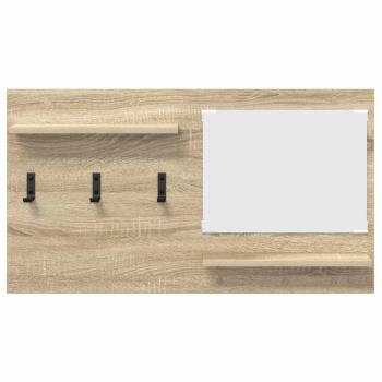 Wandmontierter Kleiderständer Sonoma Eiche 90 x 10 x 50 cm