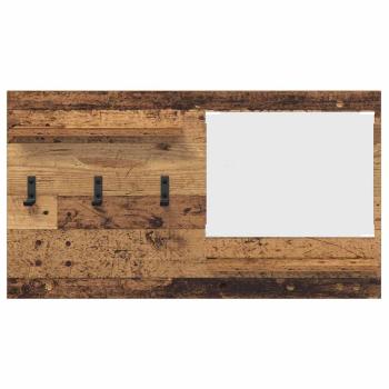 Wandmontierter Kleiderständer Altes Holz 90 x 10 x 50 cm