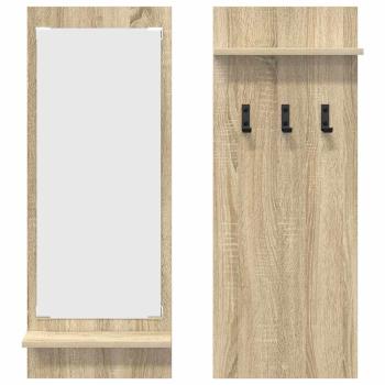 Wandmontierter Kleiderständer Sonoma Eiche 70 x 10 x 90 cm