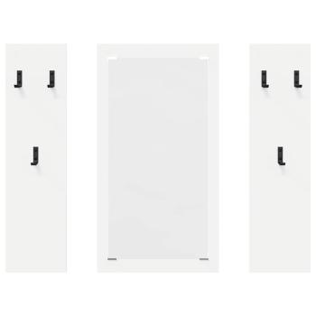 Wandmontierter Kleiderständer Weiß 96 x 1.5 x 90 cm