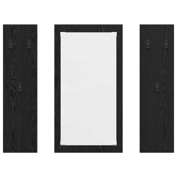 Wandmontierter Kleiderständer Schwarze Eiche 96 x 1.5 x 90 cm