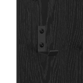 Wandmontierter Kleiderständer Schwarze Eiche 96 x 1.5 x 90 cm