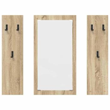 Wandmontierter Kleiderständer Sonoma Eiche 96 x 1.5 x 90 cm