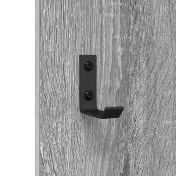 Wandmontierter Kleiderständer Grau Sonoma 96 x 1.5 x 90 cm