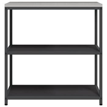 Küchenlageregal mit Regal mit Speicher Schwarz 60 x 50 x 92 cm Stahl