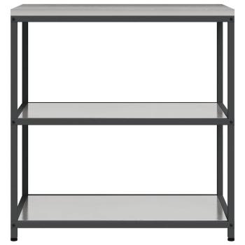 Küchenlageregal mit Regal mit Speicher Silber 60 x 50 x 92 cm Edelstahl