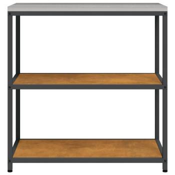 Küchenlageregal mit Regal mit Speicher Rostig 60 x 50 x 92 cm Wetterstahl