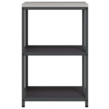 Küchenlageregal mit Regal mit Speicher Schwarz 60 x 50 x 92 cm Stahl