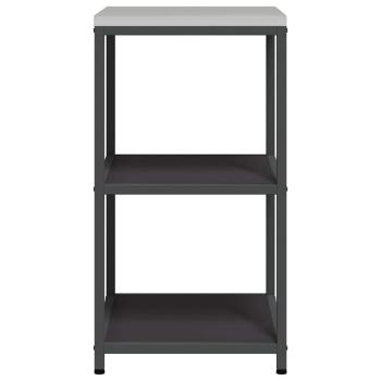 Küchenlageregal mit Regal mit Speicher Schwarz 60 x 50 x 92 cm Stahl