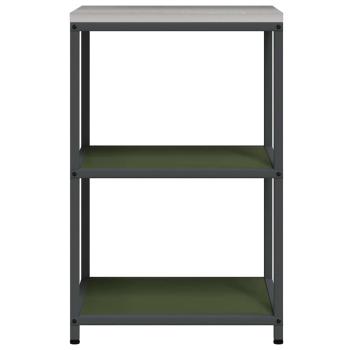 Küchenlageregal mit Regal mit Speicher Olivgrün 60 x 50 x 92 cm Stahl